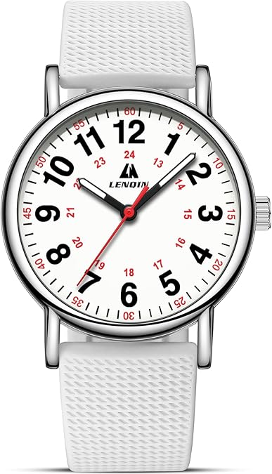 61XkbwUhIL._AC_SY675_.jpg LN LENQIN Womens Watch Analog Quartz Waterproof Ladies Watches for Women with Leather Strap Luminous Easy Reader Dial